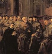 Francisco de herrera the elder St.Bonaventure Receiving the Habit of St.Francis oil